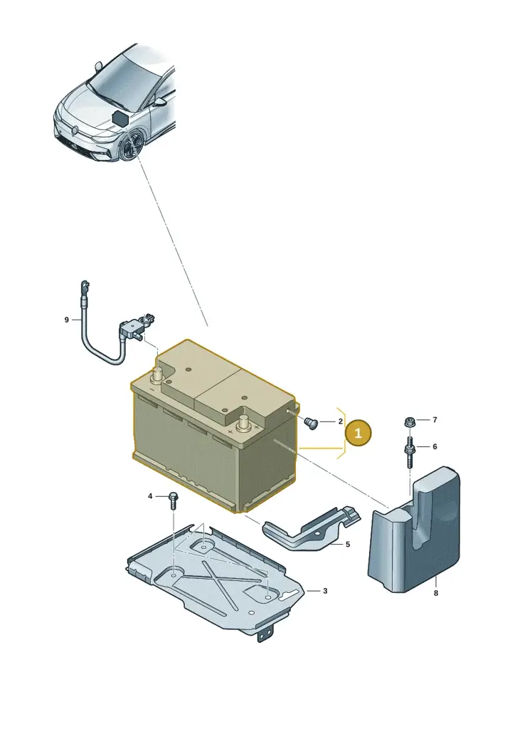 000915089AA — Volkswagen ID.7 (2023-2025) diagram 14b915000, position 1