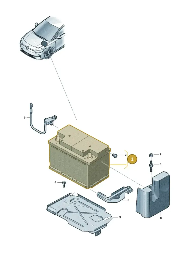 000915089AA — Volkswagen ID.7 (2023-2025) diagram 14b915000, position 1