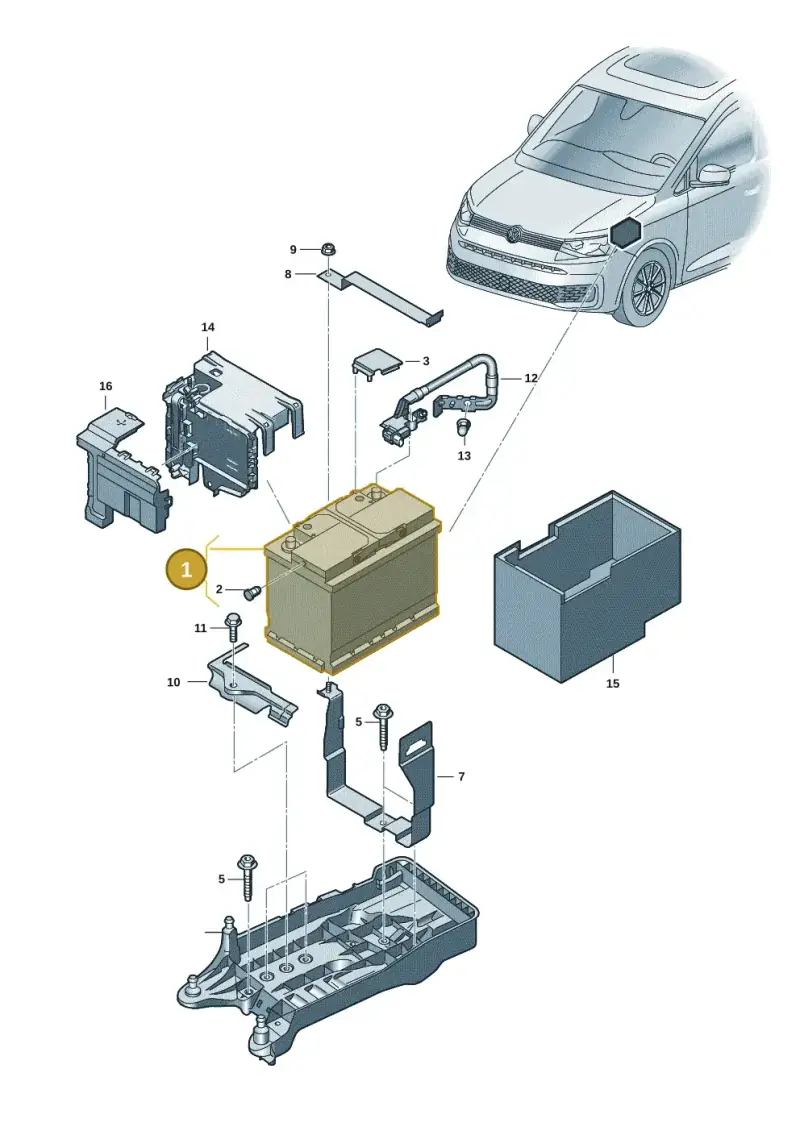 000915089AC — Volkswagen Caddy Maxi Kombi (2020-2024) diagram 2ka915000, position 1