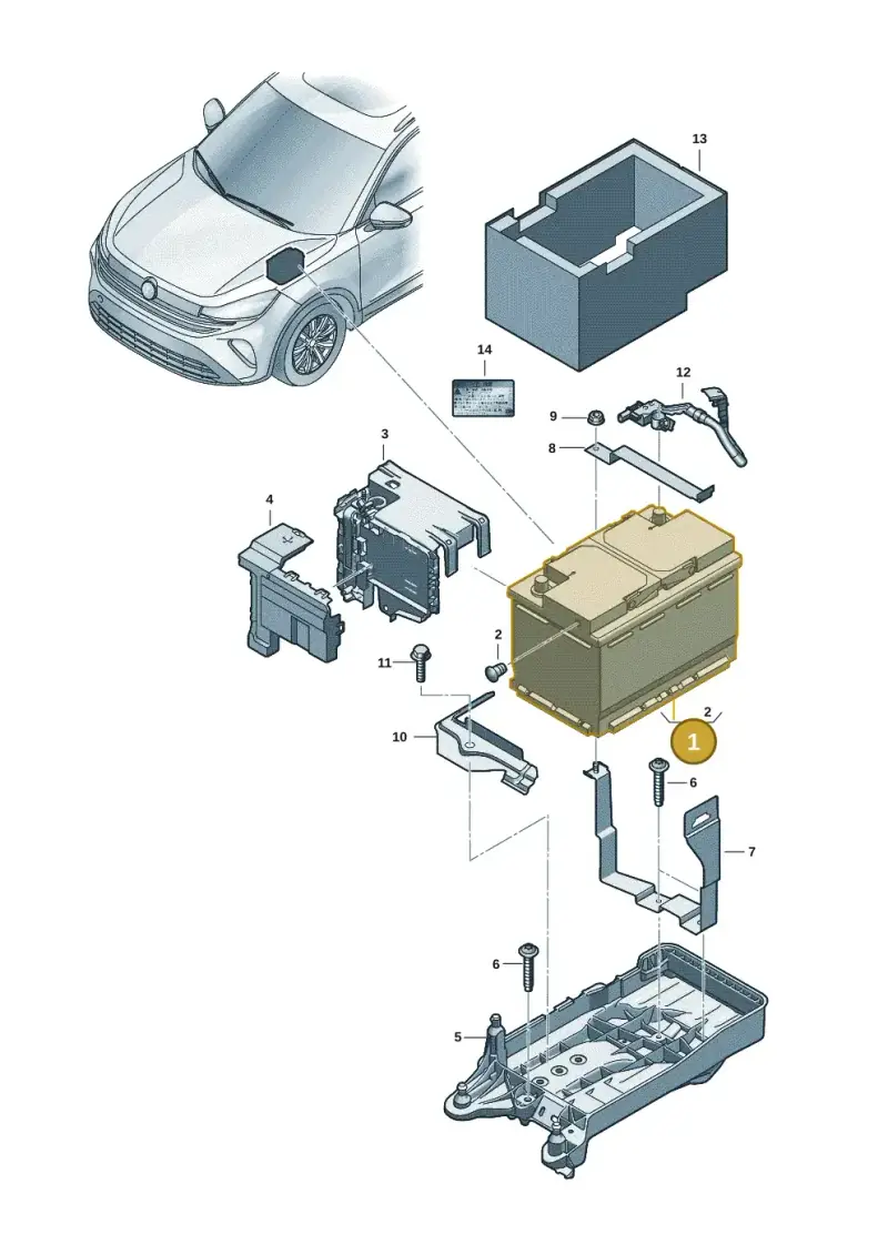 000915089AC — Volkswagen Tiguan 2.0 (2023-) diagram 57x915000, position 1