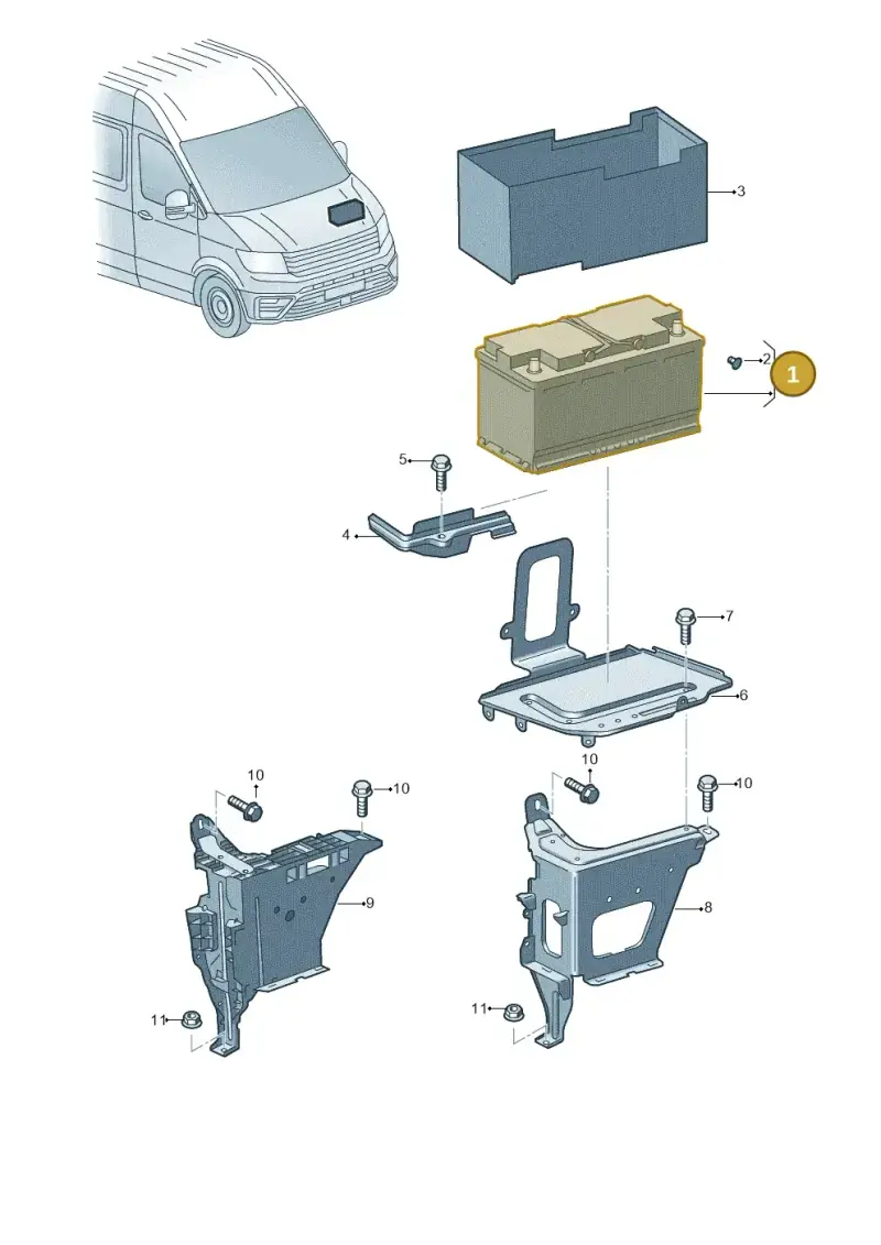 000915089BE — Volkswagen MAN TGE 55 (2016-2021) diagram 806915100, position 1
