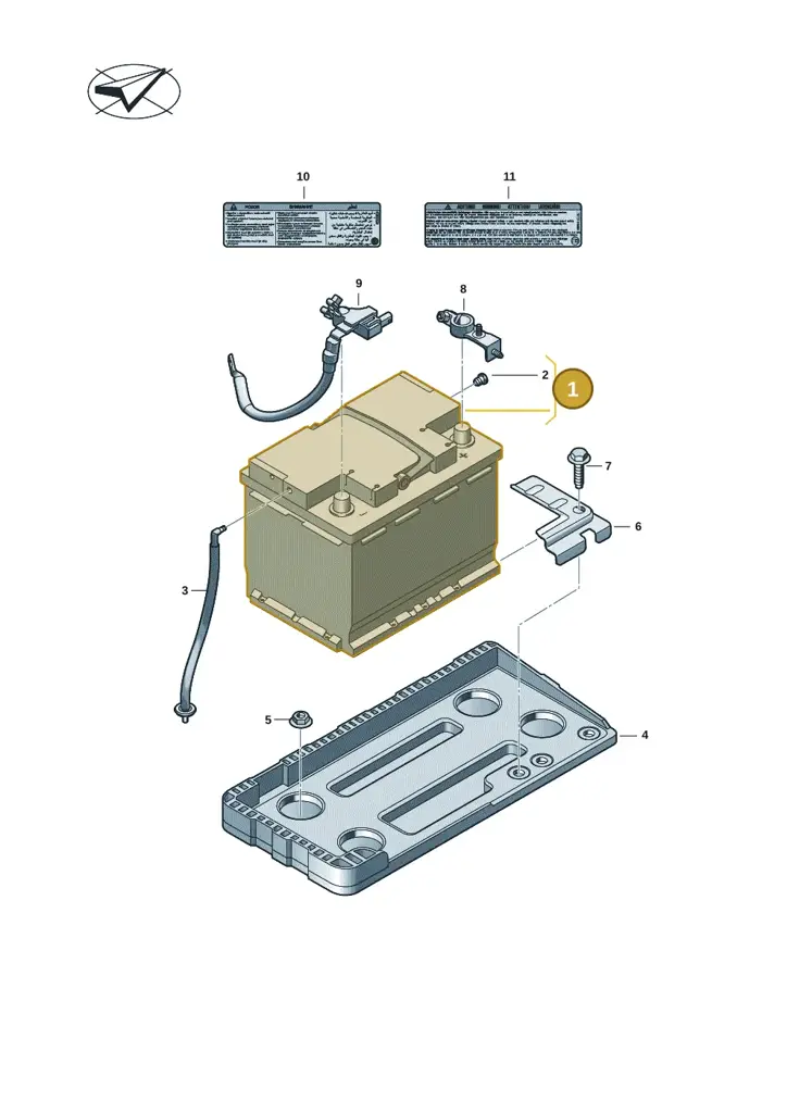 000915089BE — Volkswagen Passat estate (2023-) diagram 3j0915020, position 1