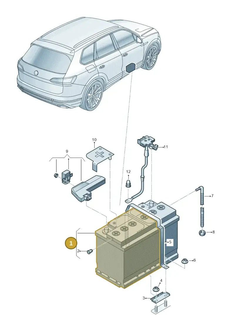 000915089BF — Volkswagen Touareg (2017-2023) diagram 439915000, position 1