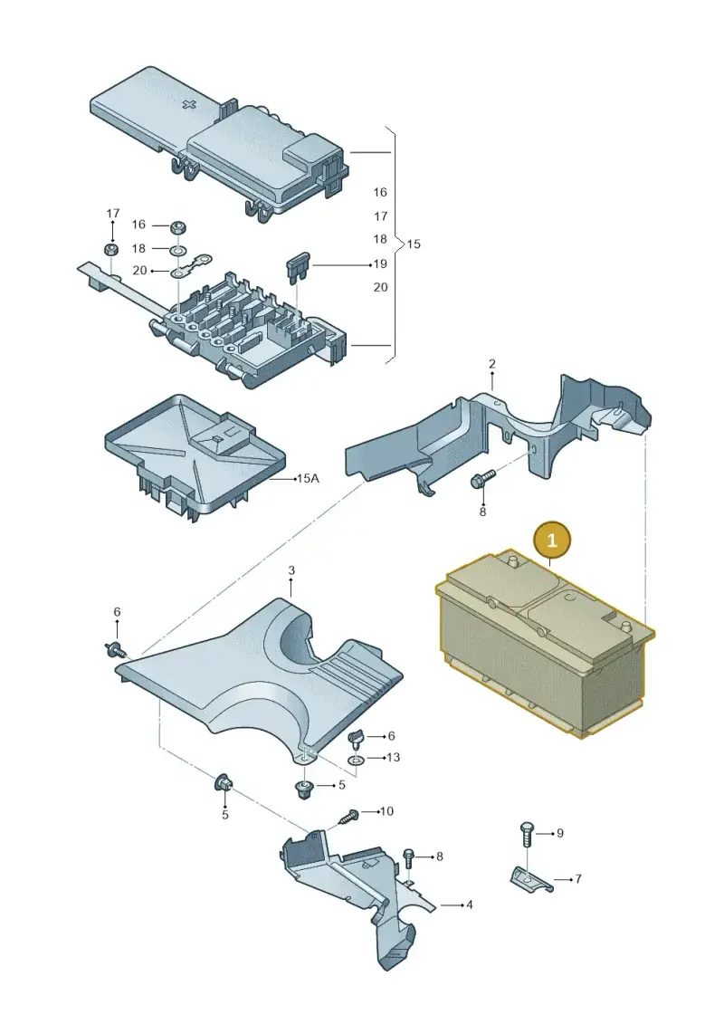 000915105AC — Volkswagen SHARAN/4MOTION (2005-) diagram 406915000, position 1