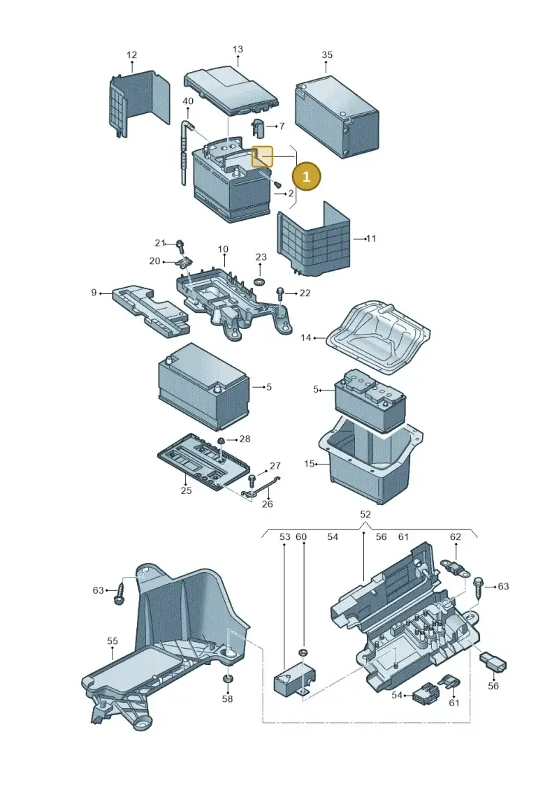 000915105AC — Volkswagen TOURAN (2006-) diagram 409915000, position 1