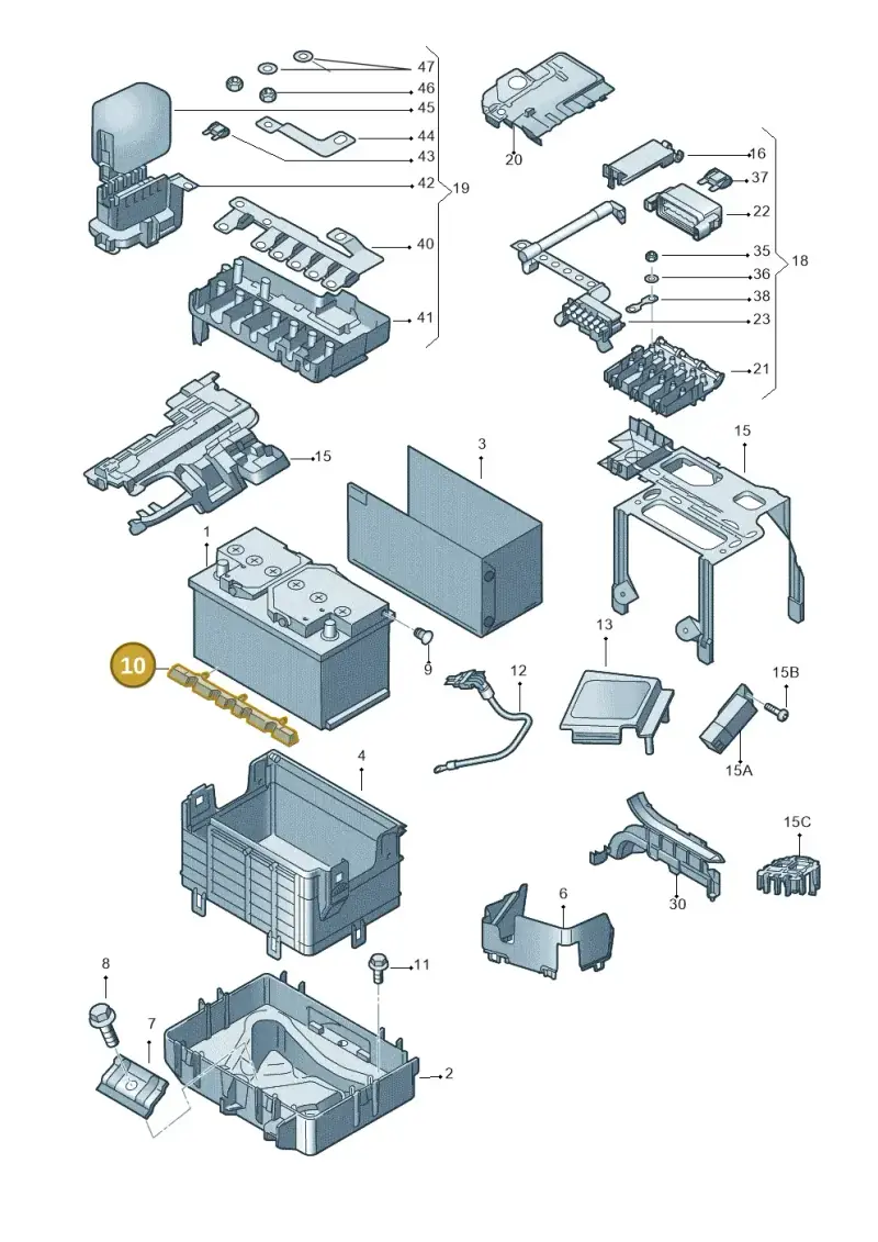 000915413 — Skoda Roomster (2010-2015) diagram 697915000, position 10