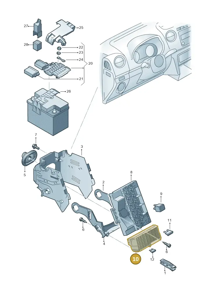 000941828 — Volkswagen Amarok twin cab (2012-2016) diagram 683937000, position 10