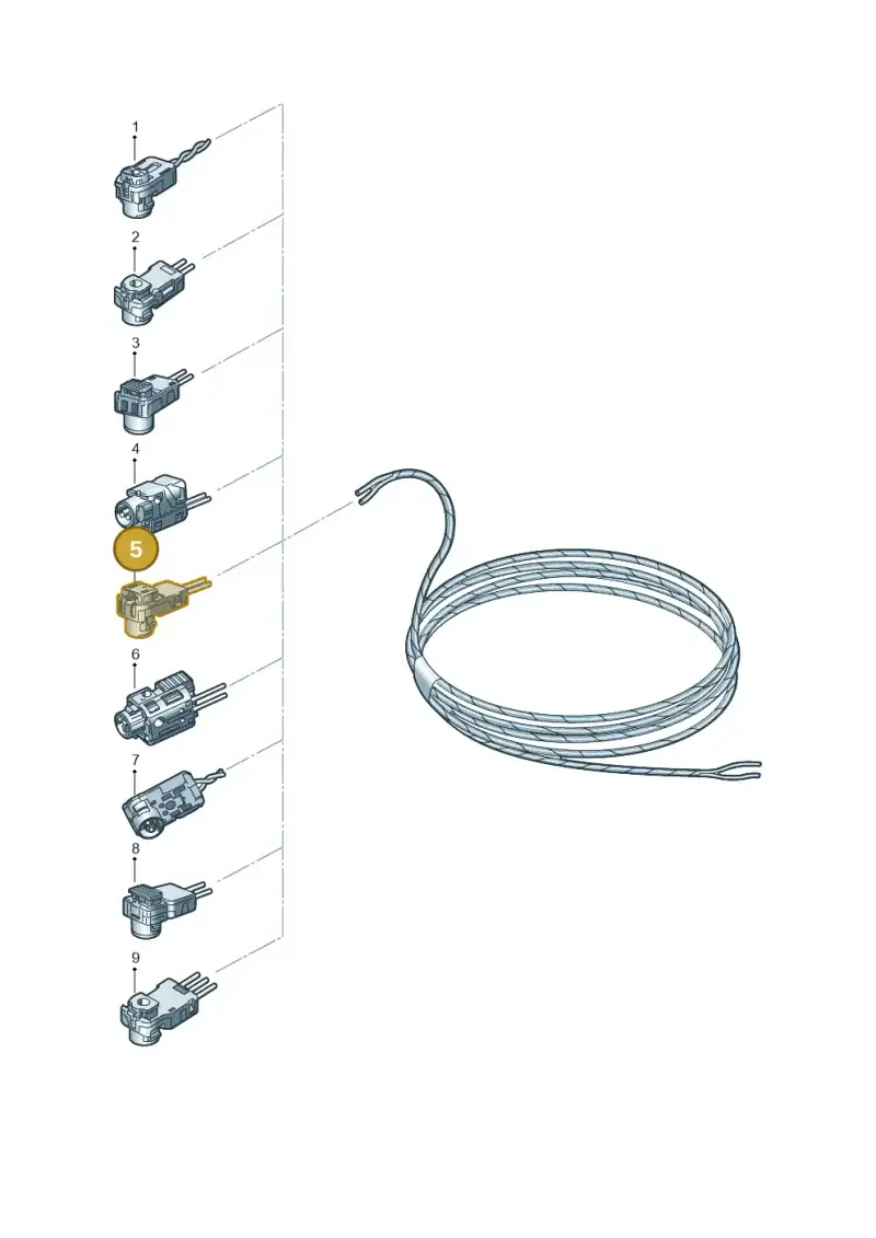 000971582G — Audi A5 Limousine (2024-2025) diagram 596971845, position 5