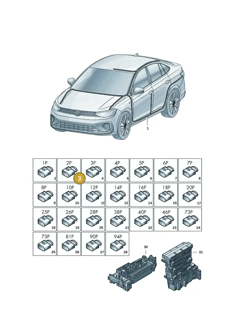 000971582H — Volkswagen Virtus 1,0 (2022-) diagram 62a972000, position 3