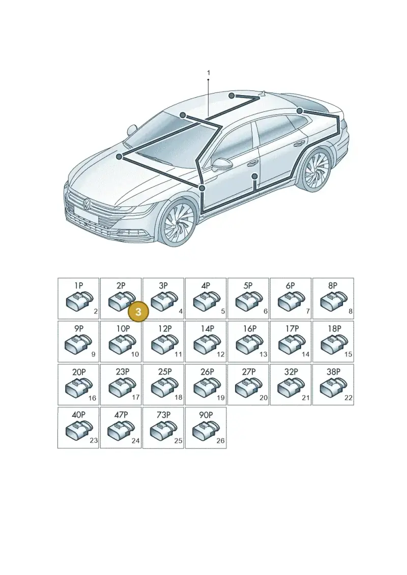 000971582H — Volkswagen Arteon (2017-2023) diagram 828971900, position 3