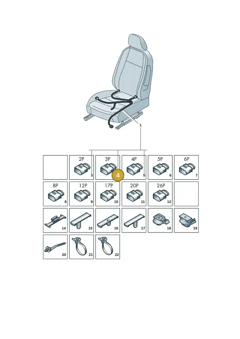 000971582P — Volkswagen Tiguan 2.0 (2023-) diagram 57x972250, position 4