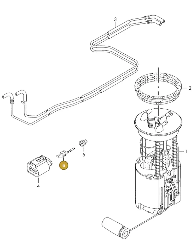 000979133E — Volkswagen LT, LT 4X4 (2003-2006) diagram 176919400, position 6