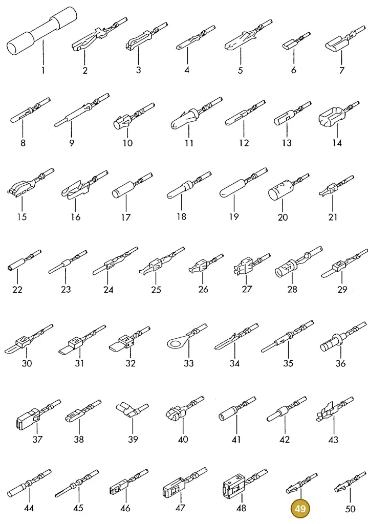 000979155E — Volkswagen 1J0 platform diagram 198979400, position 49