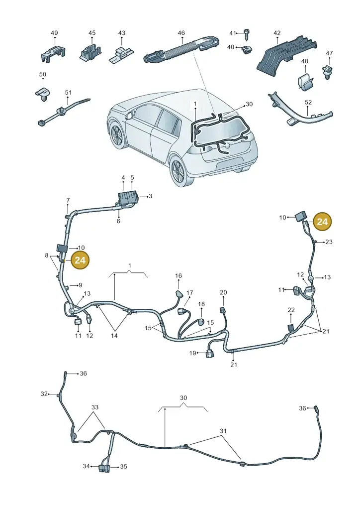 000979203E — Volkswagen Golf 2.0 (2016-2020) diagram 827972860, position 24