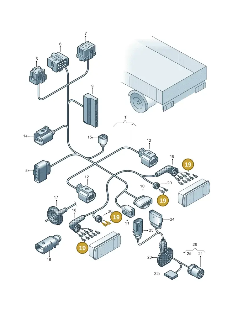 000979204E — Volkswagen Single-cab transp. (2019-2024) diagram 862972810, position 19