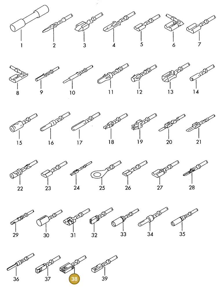 000979243EC — SEAT 1J0 platform diagram 198979500, position 38