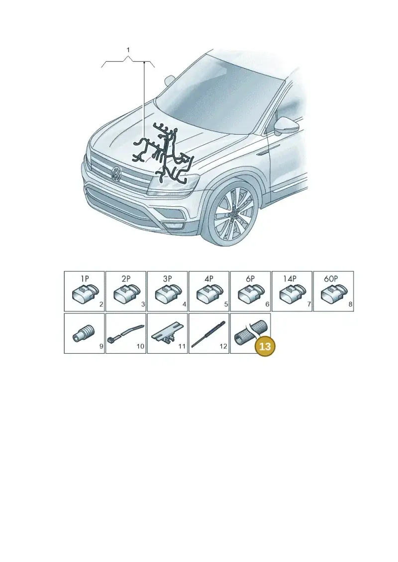 000979993 — Volkswagen Taos 1.4 (2021-2023) diagram 2gm971005, position 13