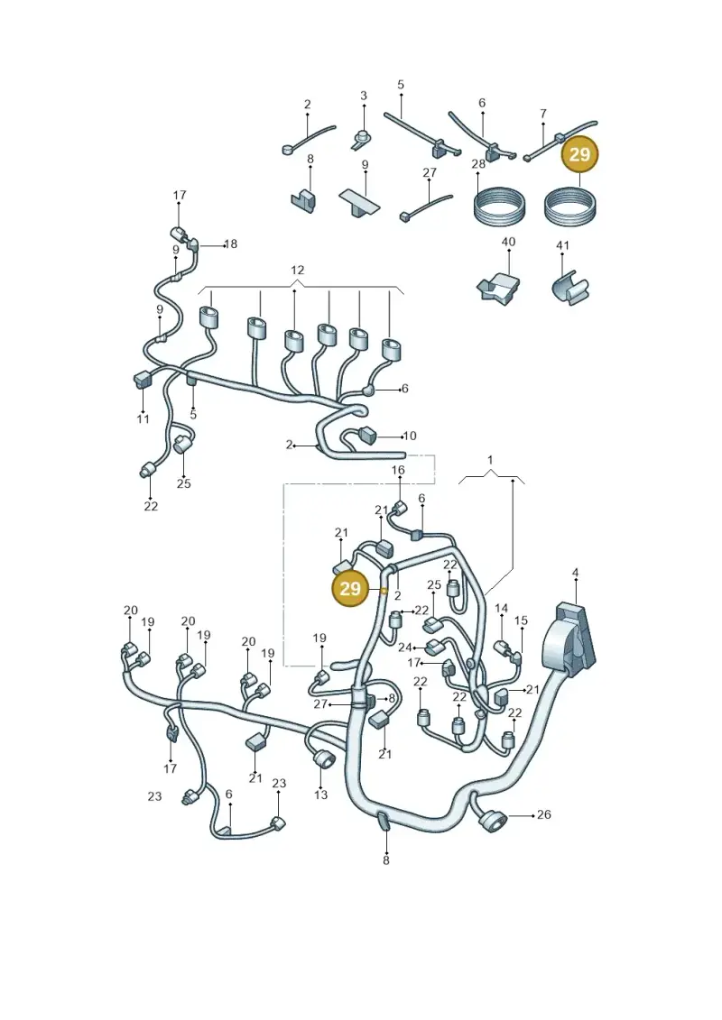 000979993 — Volkswagen Teramont (2021-2023) diagram 809971300, position 29