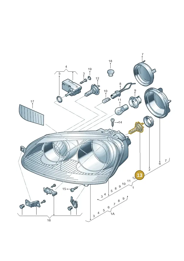 000998202 — Volkswagen Jetta Vagon 08> (2008-) diagram 420941000, position 13