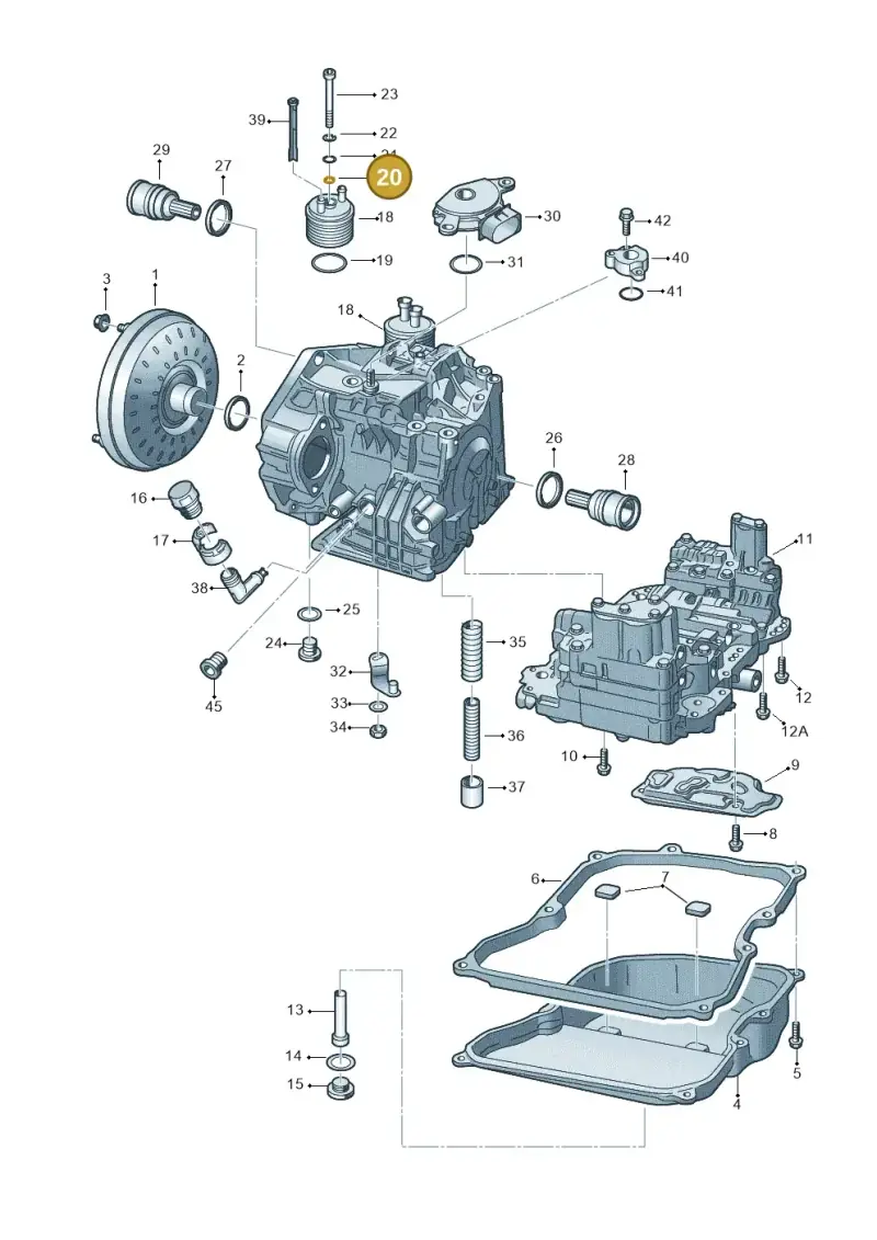 001409069 — Volkswagen Jetta 2.0 (2015-2015) diagram 278321650, position 20