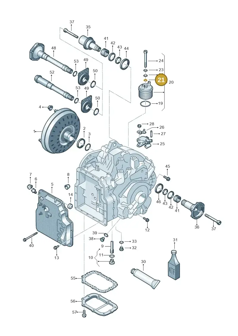 001409069 — Volkswagen Sharan (2008-2010) diagram 406321650, position 21