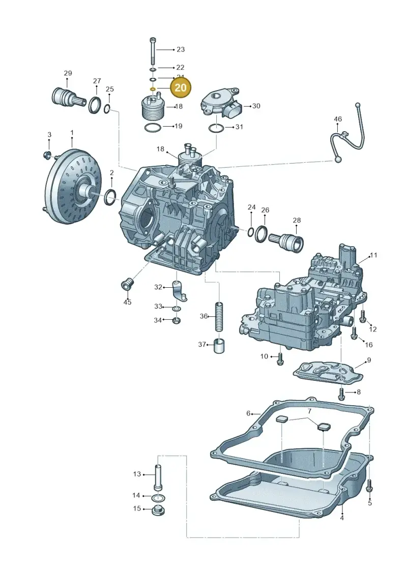 001409069 — Volkswagen Jetta 1.6 (2014-2018) diagram 691321650, position 20