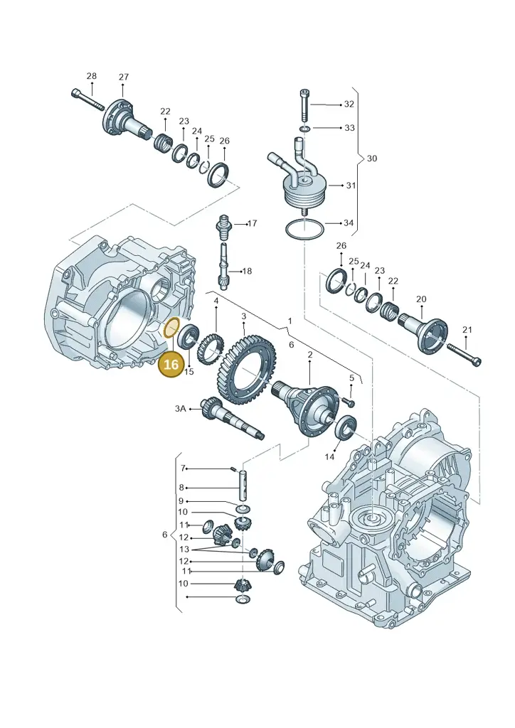 001409210F — Volkswagen Polo (2008-2009) diagram 158409500, position 16