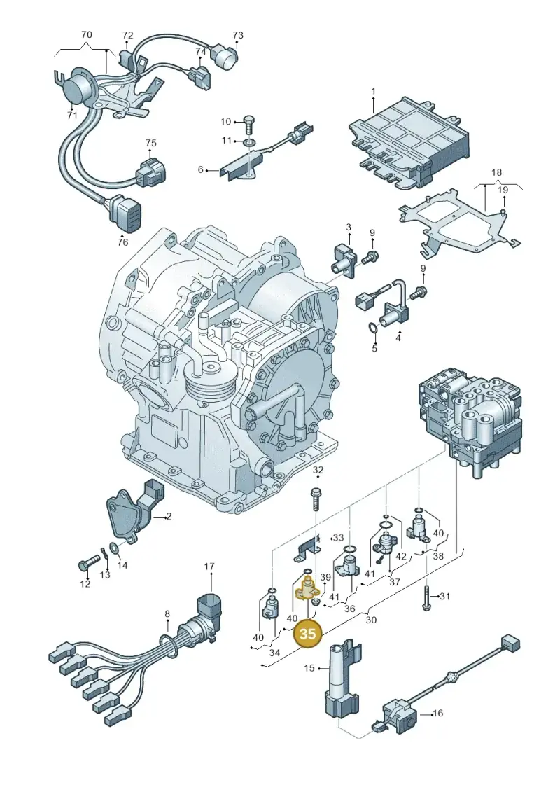 001927333A — Volkswagen POLO (1994-1999) diagram 657927500, position 35