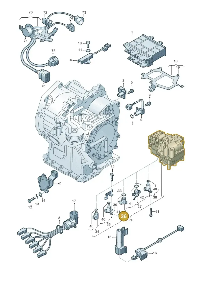 001927333B — Volkswagen POLO (1994-1999) diagram 657927500, position 36