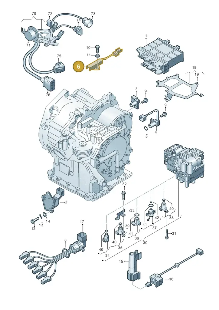 001927393B — Volkswagen LUPO/3L TDI (2003-2005) diagram 657927500, position 6