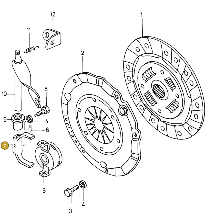 002141129 — Volkswagen CADDY PICKUP (1996-2000) diagram 101141000, position 7
