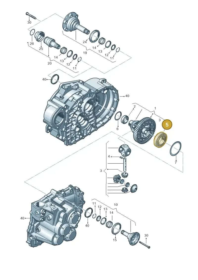 002517185A — Volkswagen Jetta variant (2009-2014) diagram 409409300, position 5