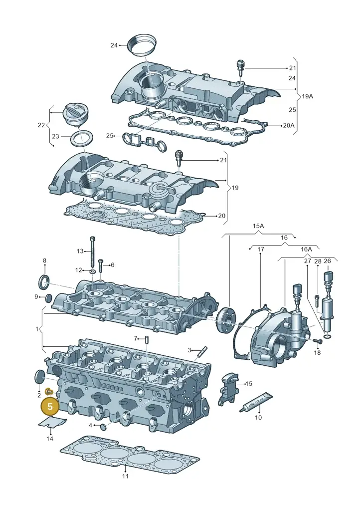 003507133A — Volkswagen Passat estate (2008-2011) diagram 420103550, position 5