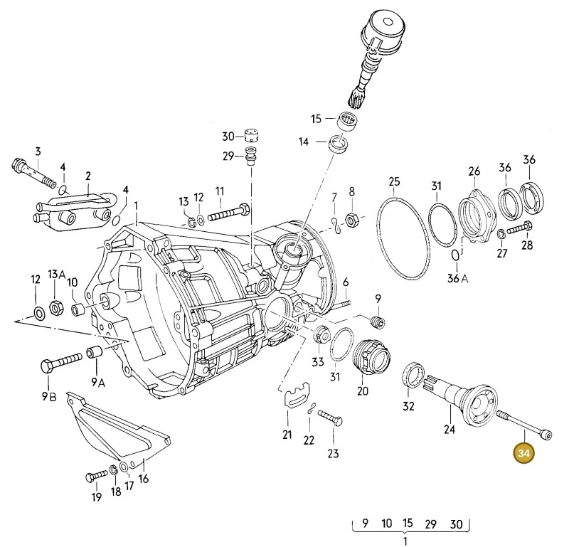 003507325 — Volkswagen PASSAT,-VARIANT/2      81 (1980-1981) diagram 002073000, position 34