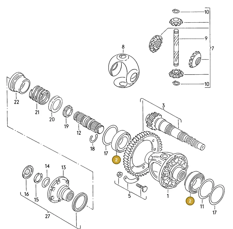 003519185B — Volkswagen Jetta GLX              94 (1993-1994) diagram 121409200, position 2