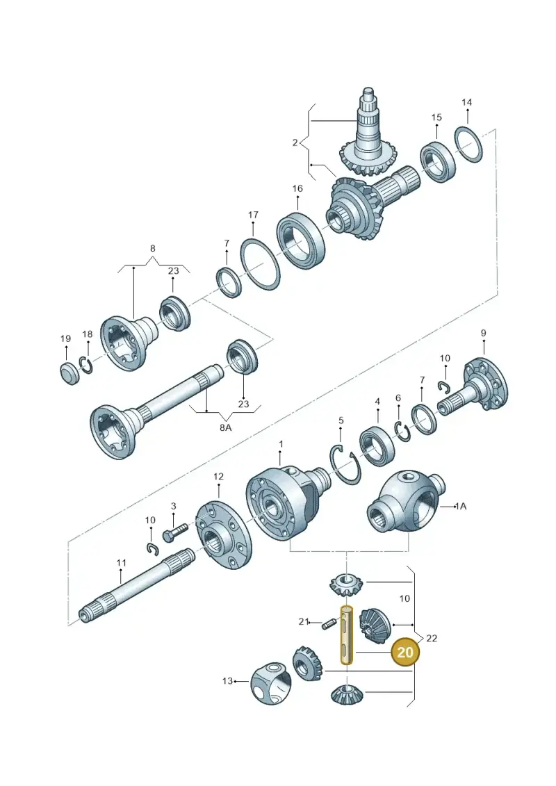 005409177 — Volkswagen Sharan (2008-2010) diagram 194525120, position 20