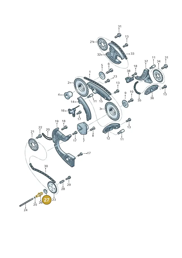 007311517 — Volkswagen Phaeton 4motion (2010-2016) diagram 631109700, position 27