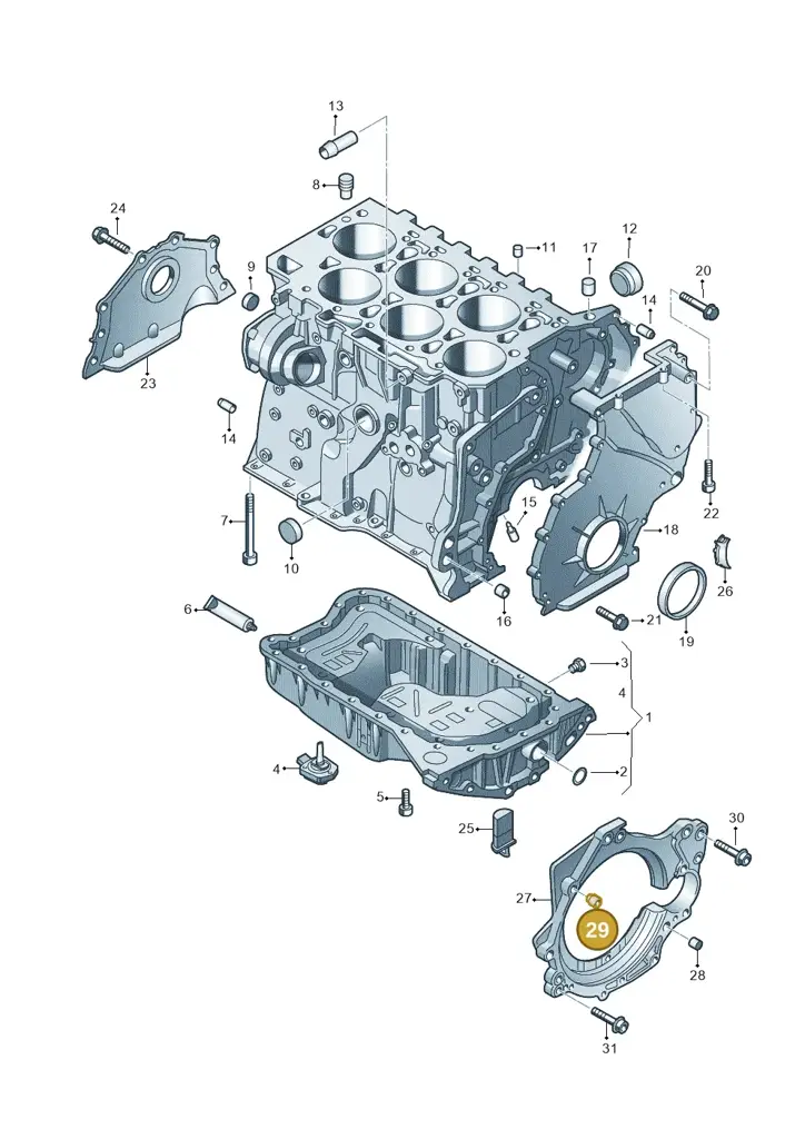 012301153 — Volkswagen Phaeton 4motion (2010-2016) diagram 460103300, position 29