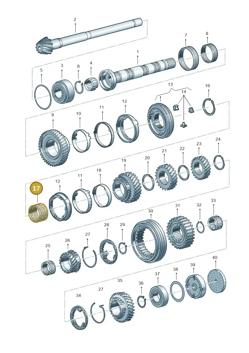 012311229K — Volkswagen PASSAT/4MOTION/W8 (2002-2005) diagram 264311550, position 17