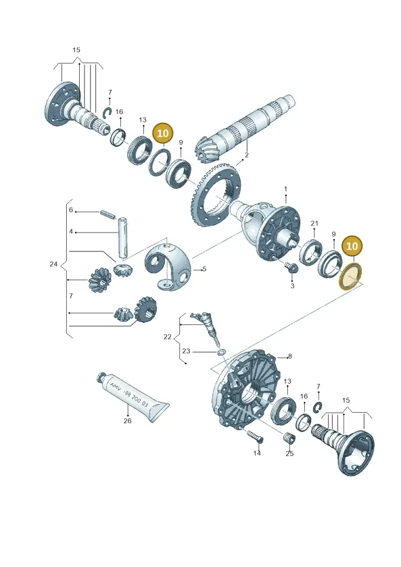 012409387AR — Volkswagen PASSAT/4MOTION/W8 (2002-2005) diagram 218409150, position 10