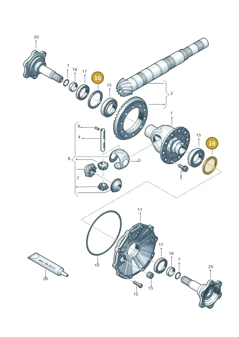 012409387AR — Audi A6 2.7 TDI (2008-2011) diagram 448409200, position 16