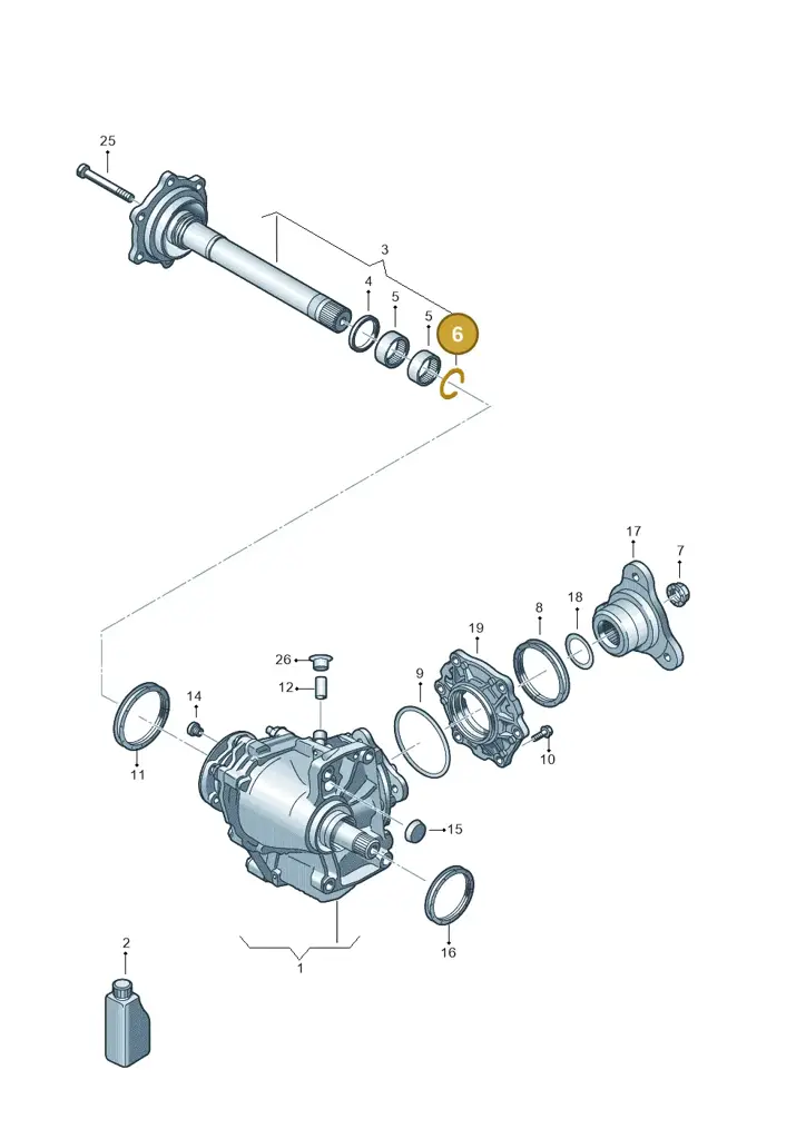 012409419 — Volkswagen Caddy Maxi Kombi (2020-2024) diagram 884409103, position 6