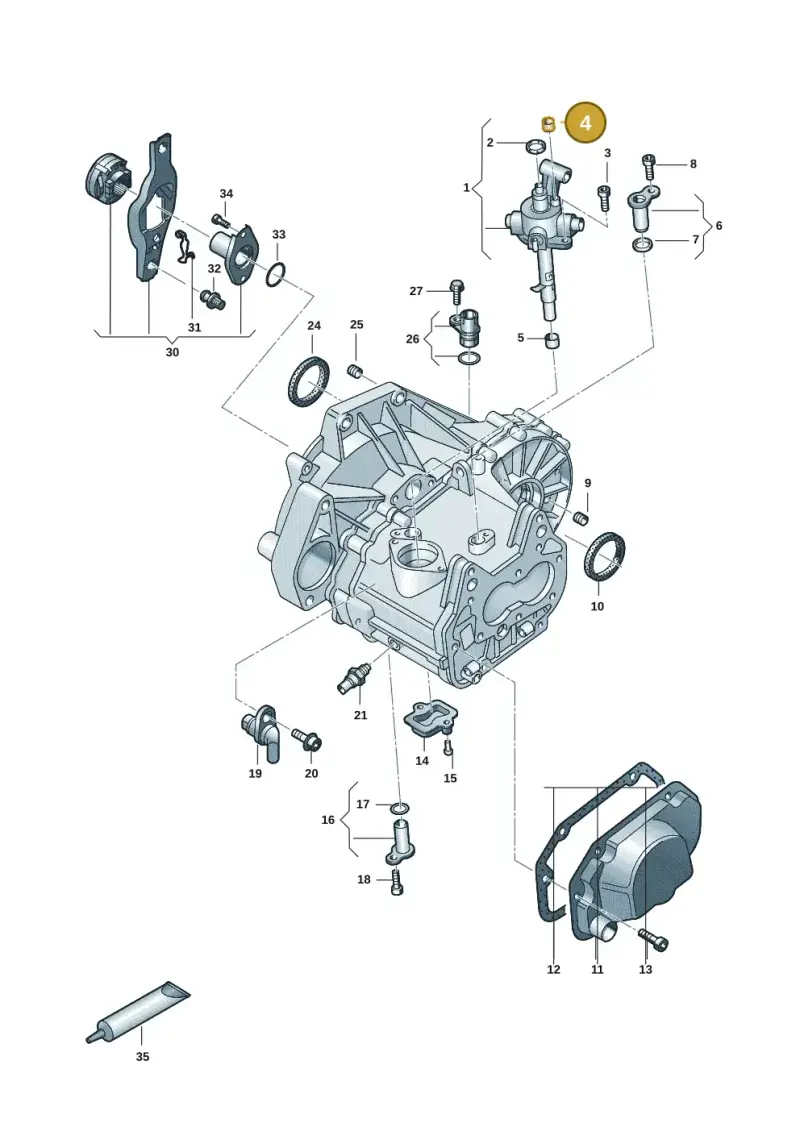 014301485 — Volkswagen Taigo (2021-2024) diagram 2f0301110, position 4
