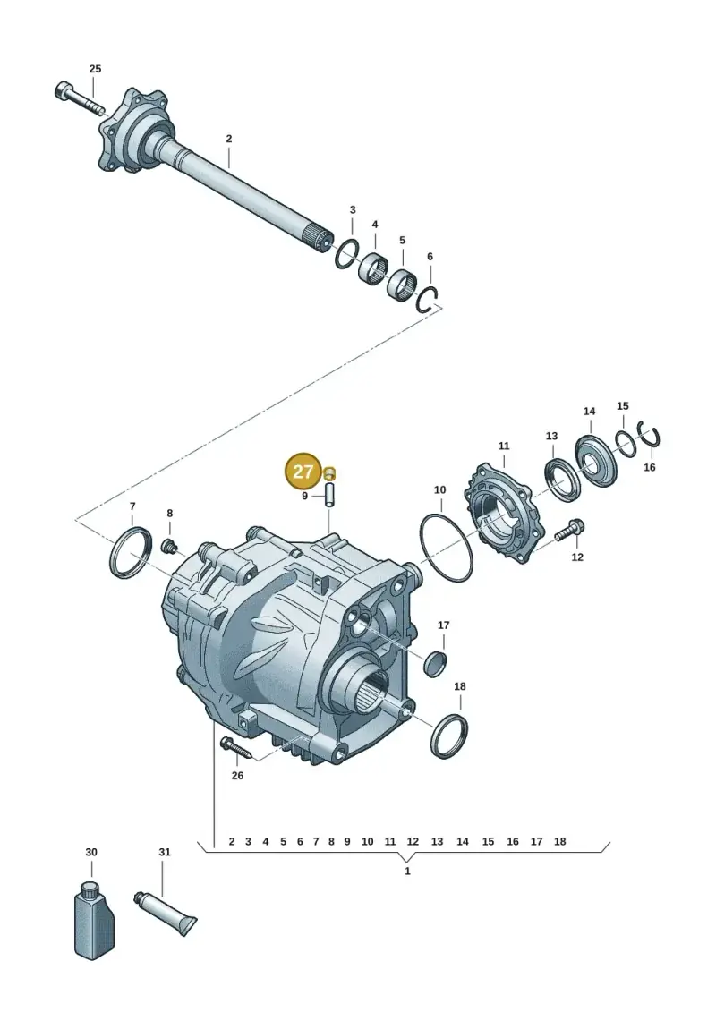 014301485 — Volkswagen Tiguan 2.0 (2023-) diagram 57x409590, position 27