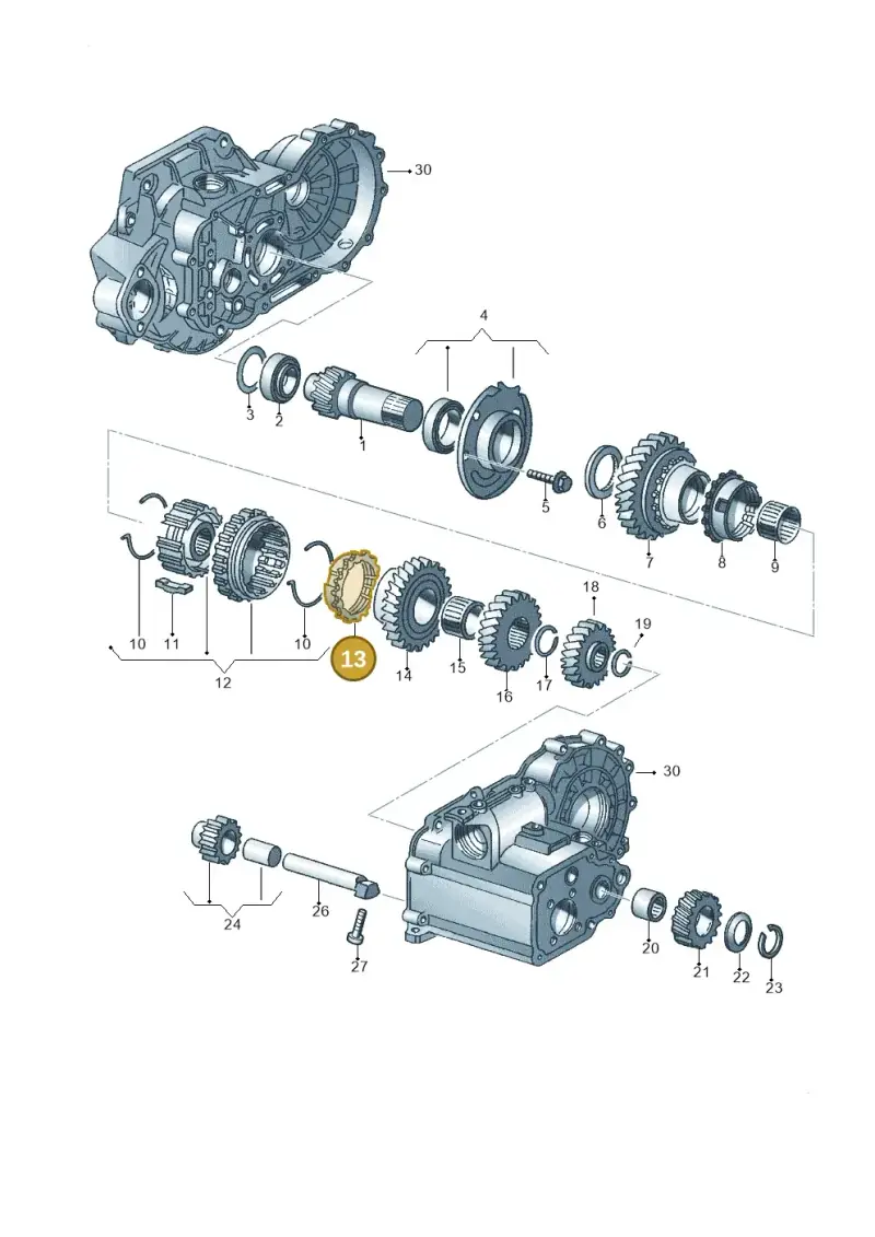014311295E — Volkswagen Jetta/Wagon (2002-2006) diagram 201311340, position 13