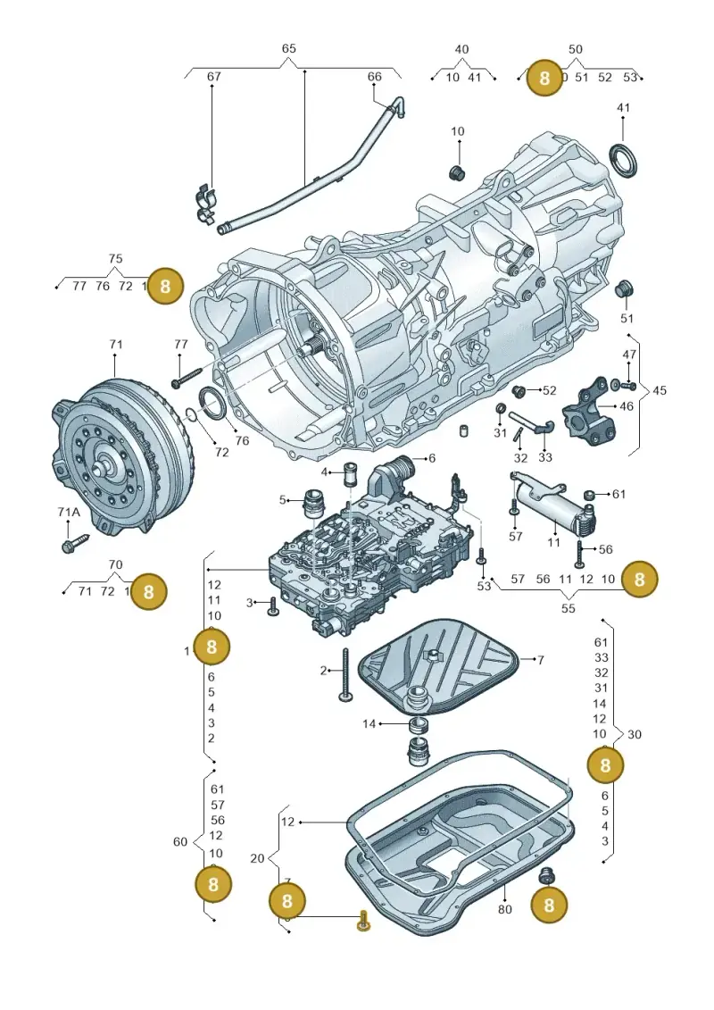 018321377B — Volkswagen Amarok twin cab (2009-2012) diagram 683321700, position 8