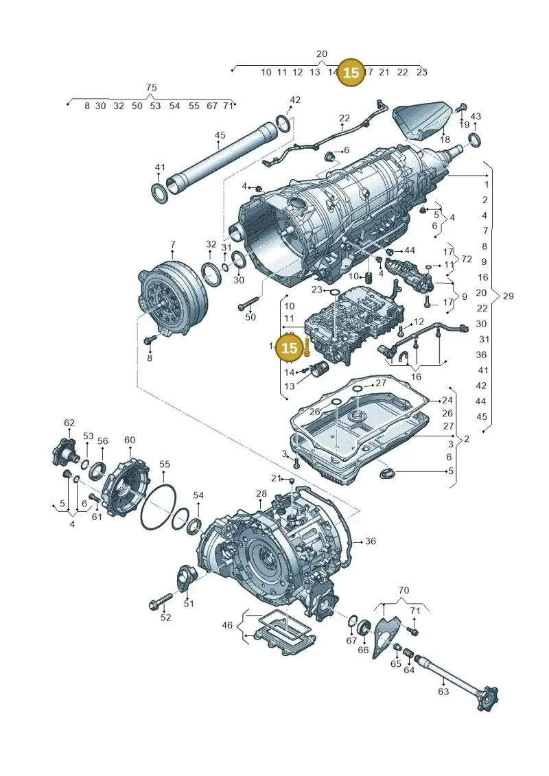 018325061B — Volkswagen Touareg (2017-2023) diagram 439300210, position 15