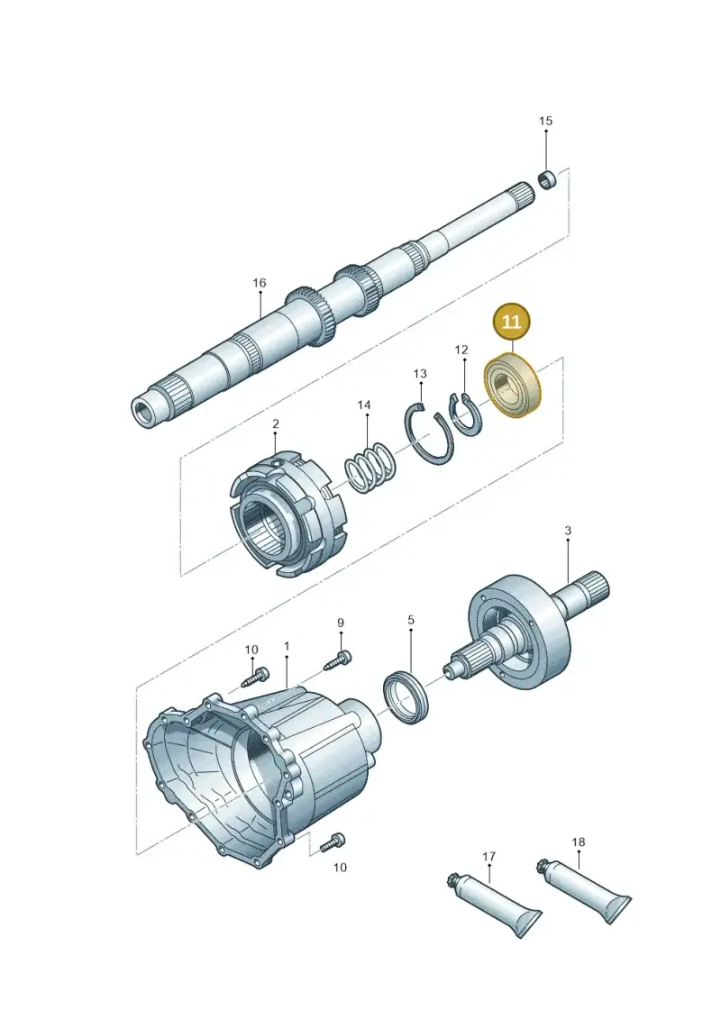01E311235 — Volkswagen Phideon (2016-2023) diagram 251409700, position 11