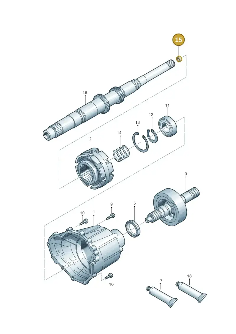 01E311807 — Volkswagen Phideon (2016-2023) diagram 251409700, position 15