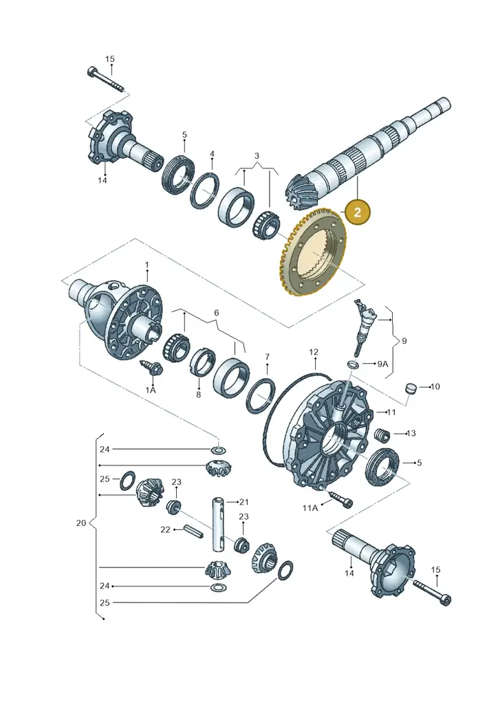 01E409143D — Volkswagen Phaeton (lang) (2003-2006) diagram 258409250, position 2